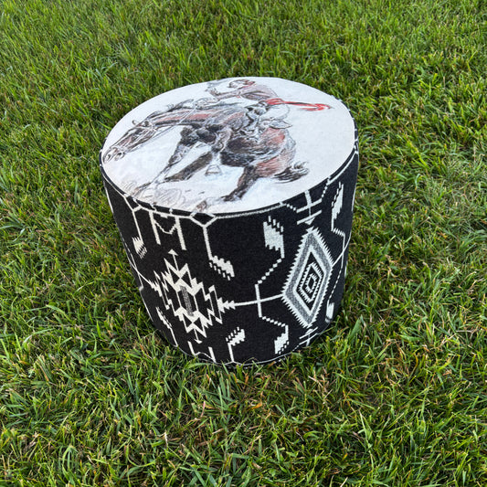 Tsi Mayoh Pendleton Wool with Bucking Horse & Cowgirl Print | Made in Alberta 2